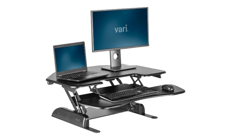 VARIDESK Cube Corner 36 - standing desk converter - black - 45198