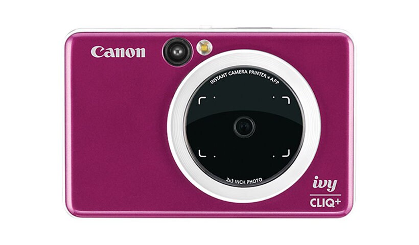 Canon IVY CLIQ+ Instant Camera Printer + App - Ruby Red