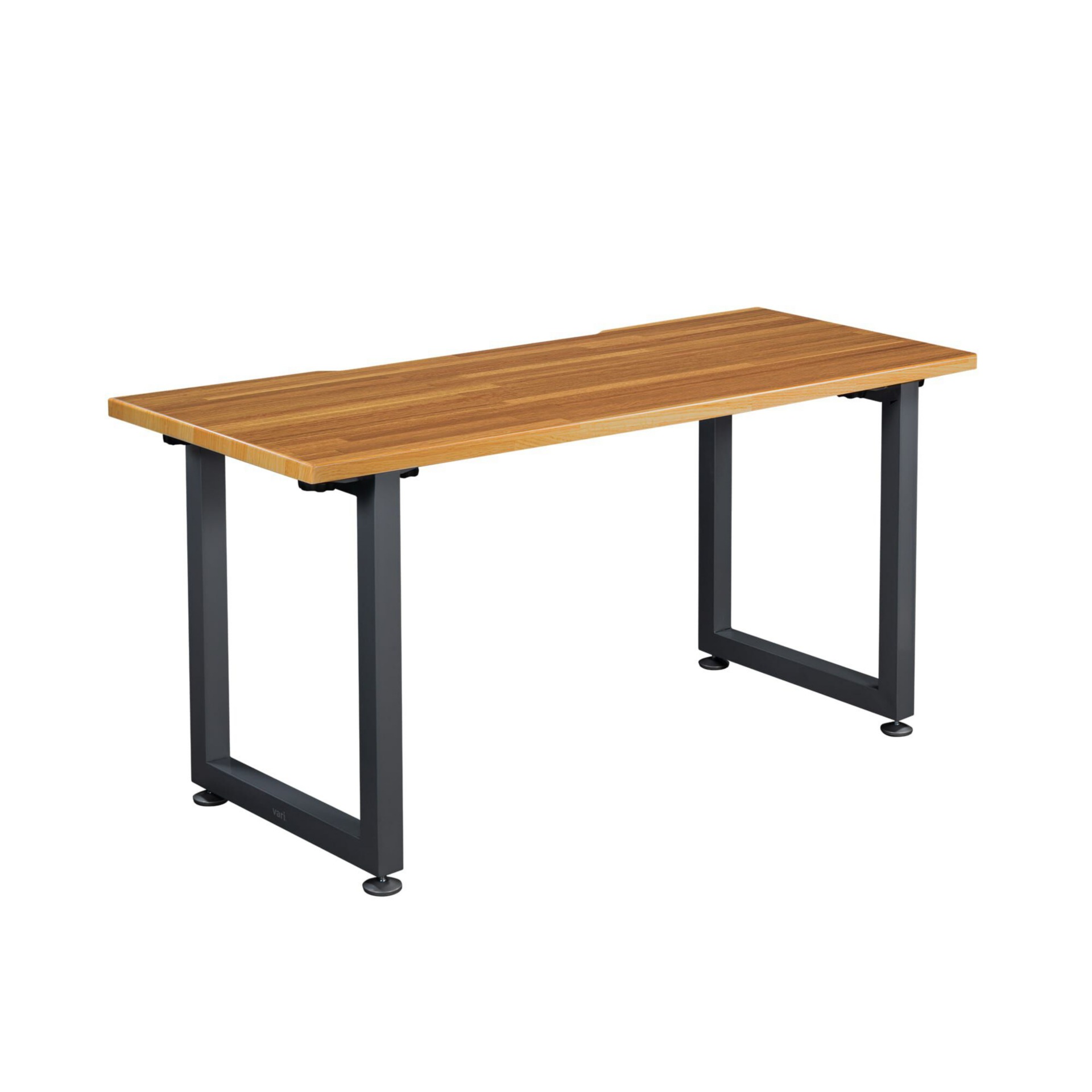 VARIDESK QuickPro 60 - table - rectangular - butcher block