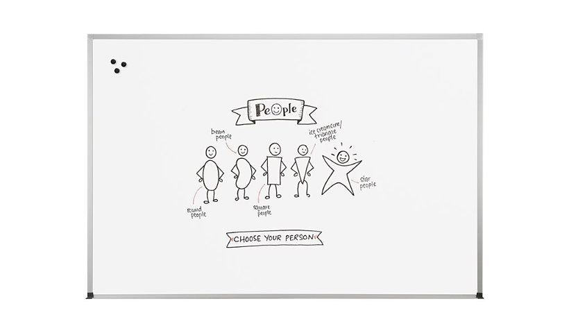 Essentials by MooreCo Magne-Rite whiteboard - 48 in x 35.98 in