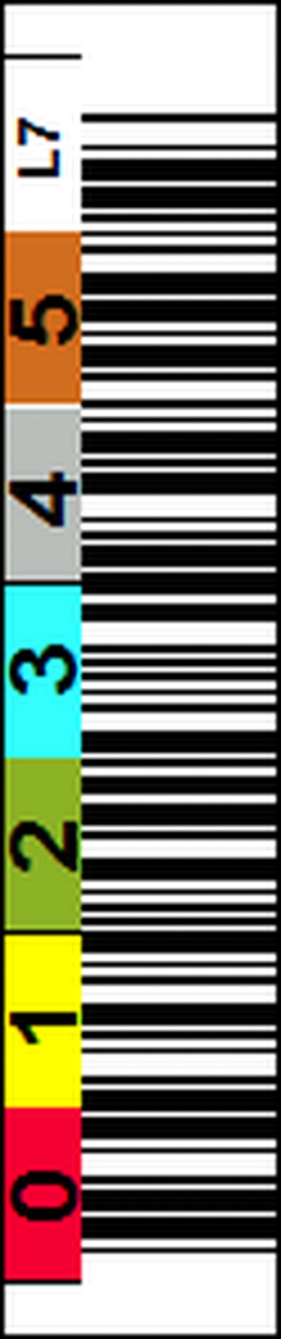 EDP Tri-Optic Linear Tape Open-7 6-Character Horizontal Label