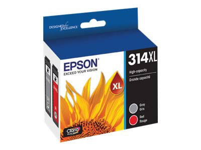 Epson Color Multi-pack 314XL with Sensor - 2-pack - High Capacity - gray, red - original - ink cartridge