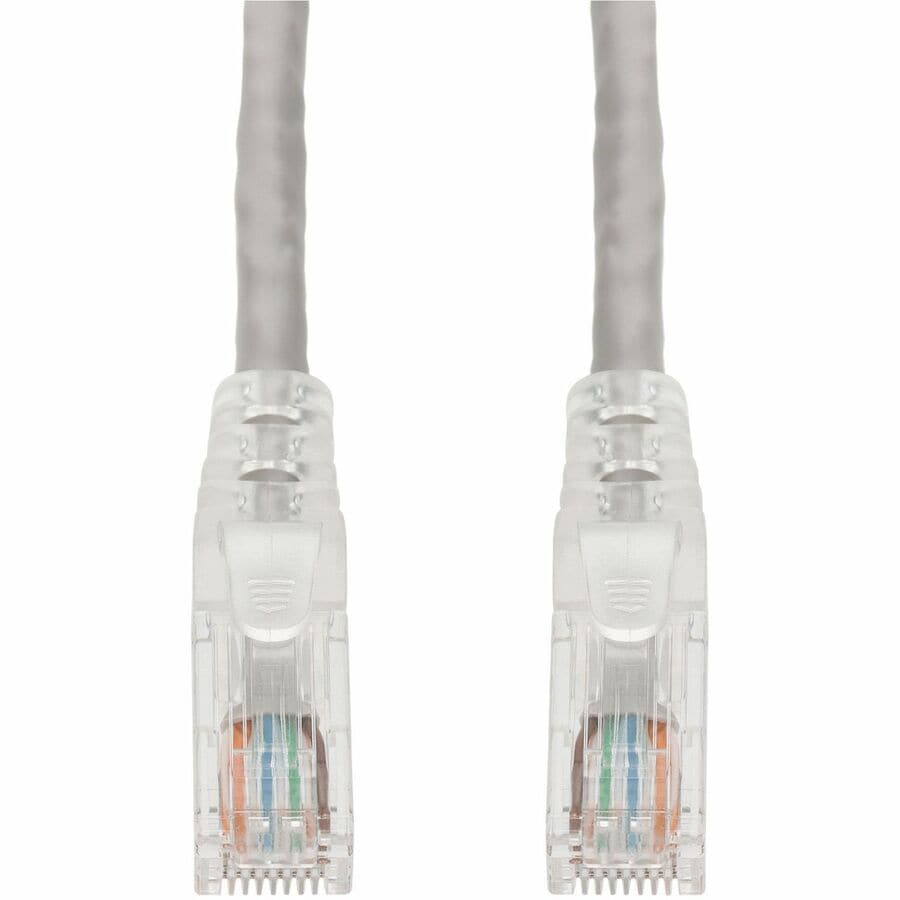 Proline 14ft Gray CAT 6 PVC Ethernet Cable Snagless Easy Clear Boot TAA RJ-45 M/M