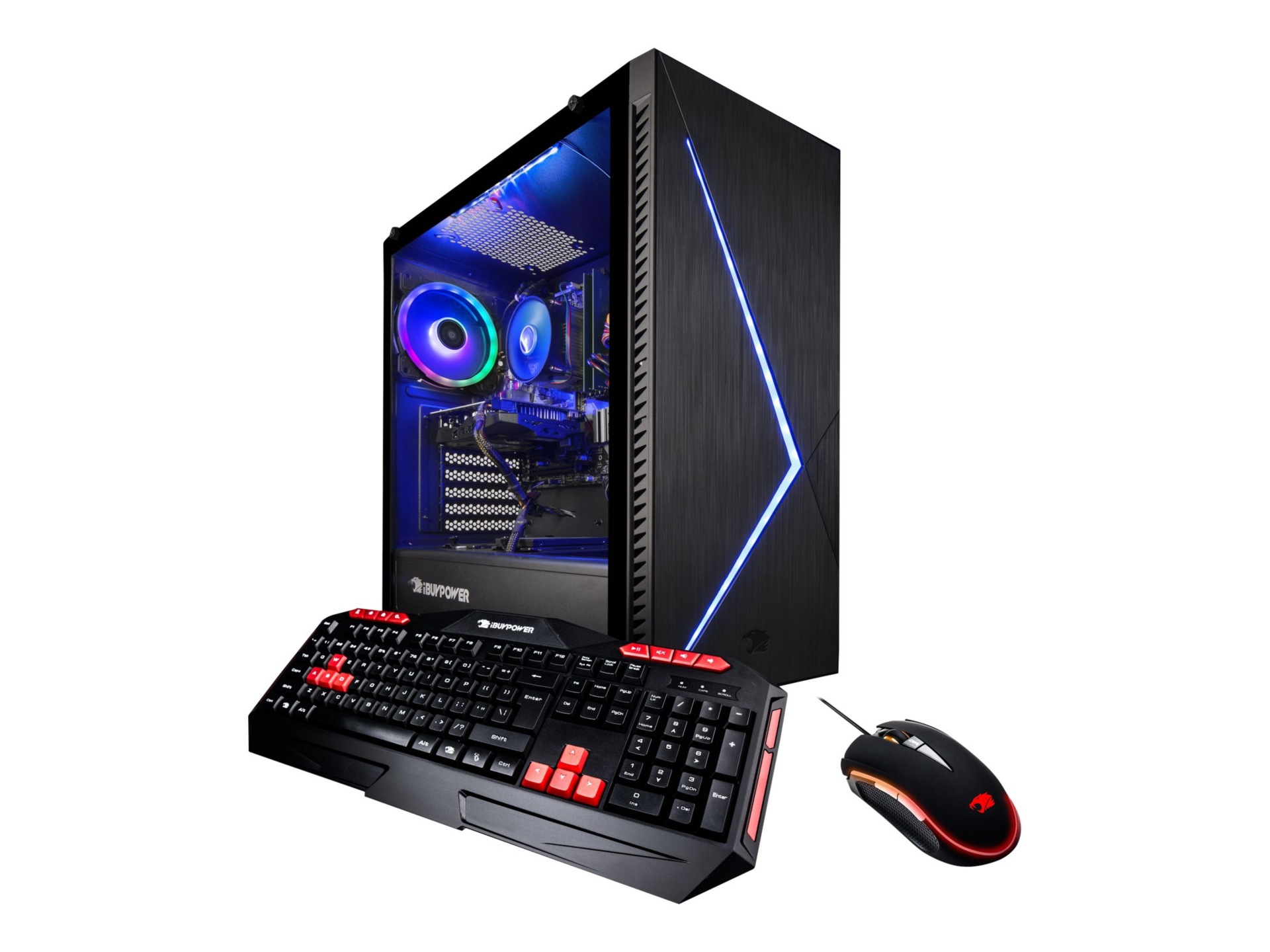 iBuyPower 070IV2 - tower - Core i7 8700 3.2 GHz - 16 GB - SSD 240 GB, HDD 1