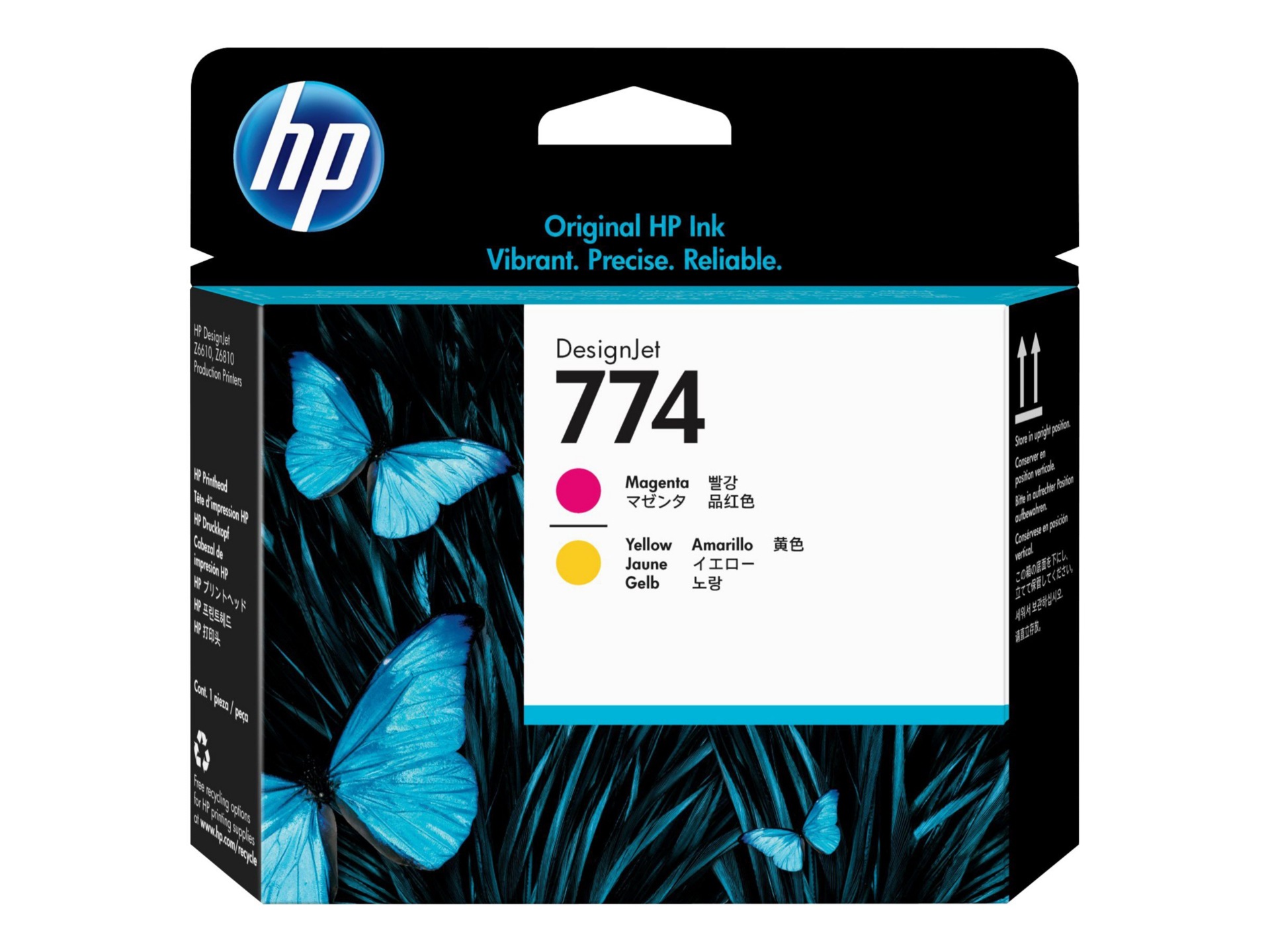 HP 774 Original Inkjet Printhead - Magenta, Yellow Pack