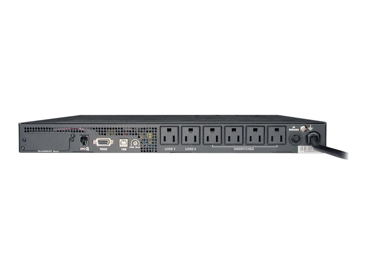 Thumbnail 2 of 2 for Eaton Tripp Lite Series UPS Smart 750VA 600W Rackmount AVR 120V Pure Sign Wave USB DB9 SNMP 1URM - UPS - 600 Watt - 750