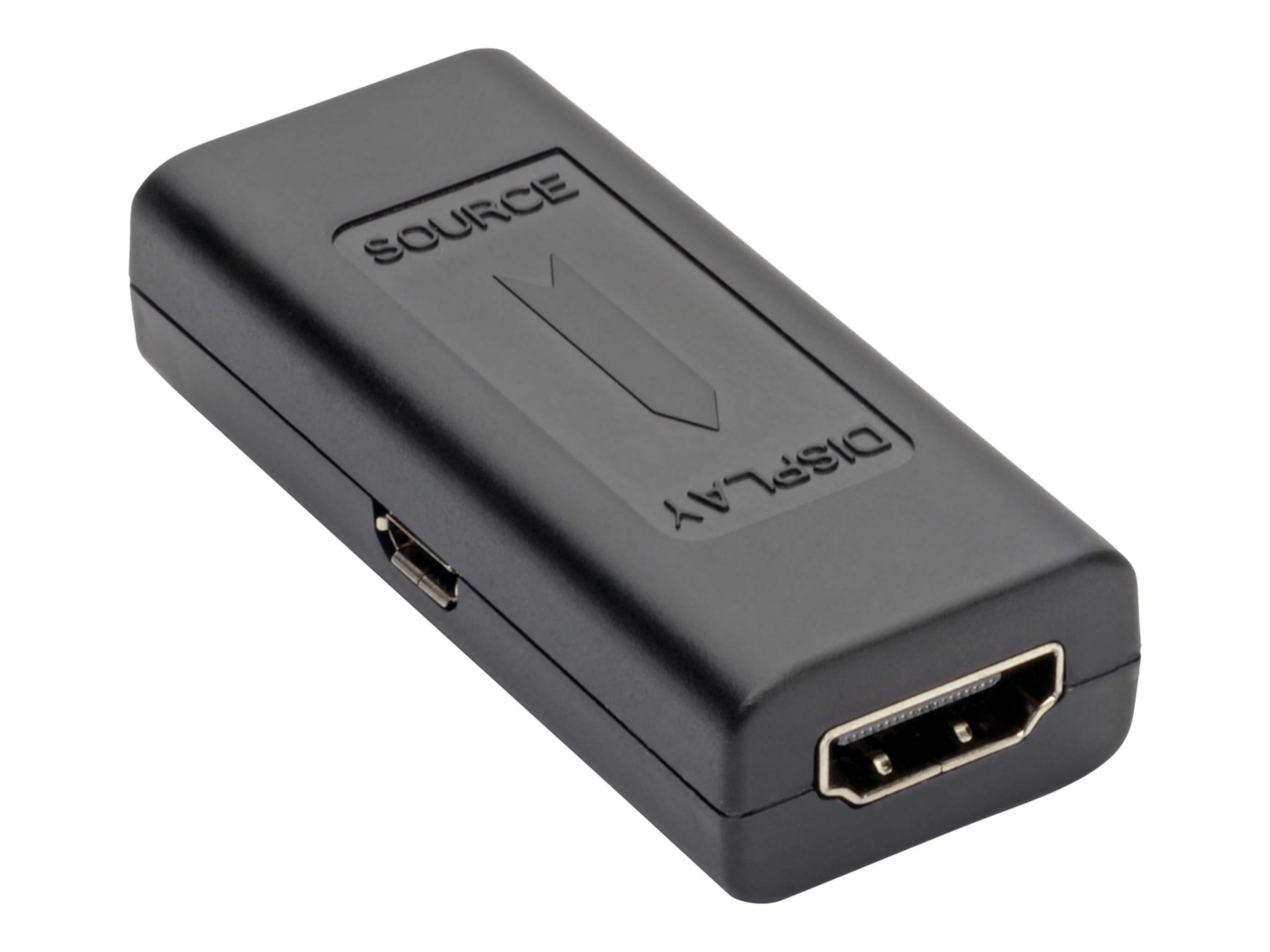 Eaton Tripp Lite Series HDMI Signal Booster In-Line F/F 4K @ 60Hz Compact Up to 50ft TAA - video/audio extender - HDMI -