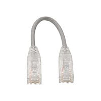 Eaton Tripp Lite Series Cat6 Gigabit Snagless Slim UTP Ethernet Cable (RJ45 M/M), PoE, Gray, 8-in. (20.32 cm) - patch