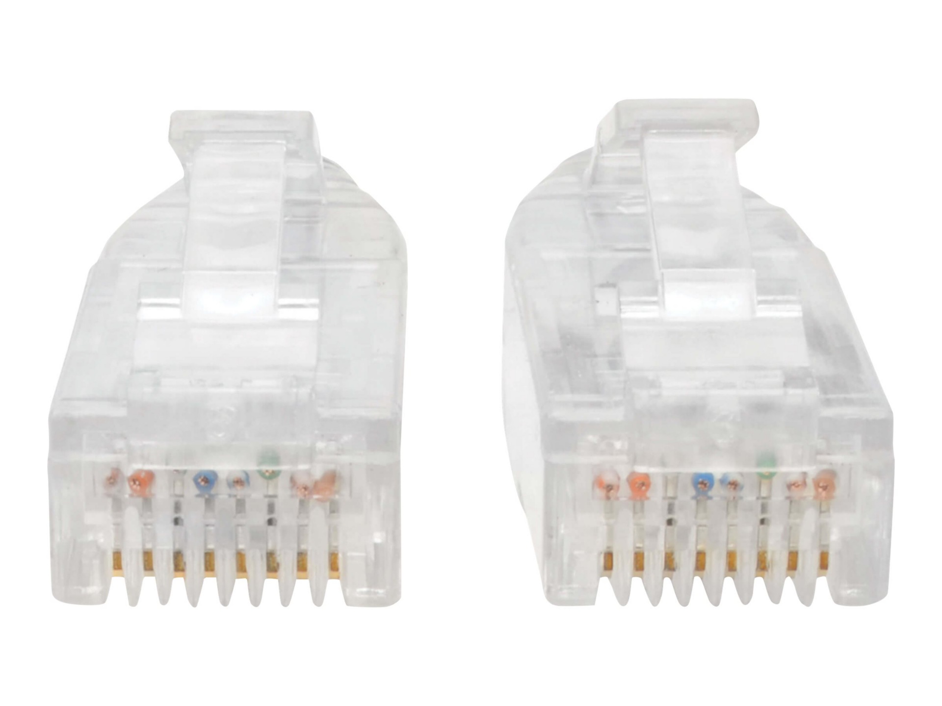 Thumbnail 2 of 4 for Eaton Tripp Lite Series Cat6 Gigabit Snagless Slim UTP Ethernet Cable (RJ45 M/M), PoE, Gray, 8-in. (20.32 cm) - patch