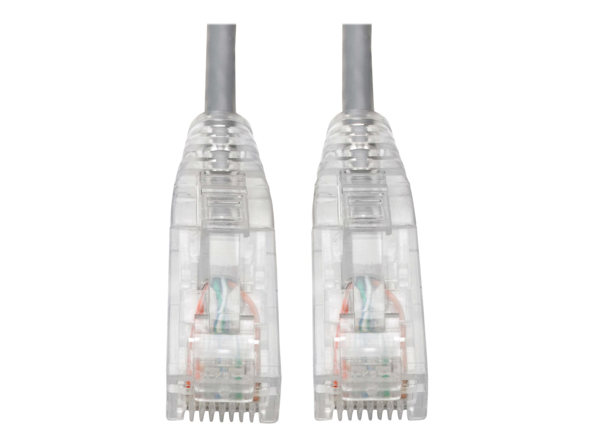 Thumbnail 4 of 4 for Eaton Tripp Lite Series Cat6 Gigabit Snagless Slim UTP Ethernet Cable (RJ45 M/M), PoE, Gray, 8-in. (20.32 cm) - patch