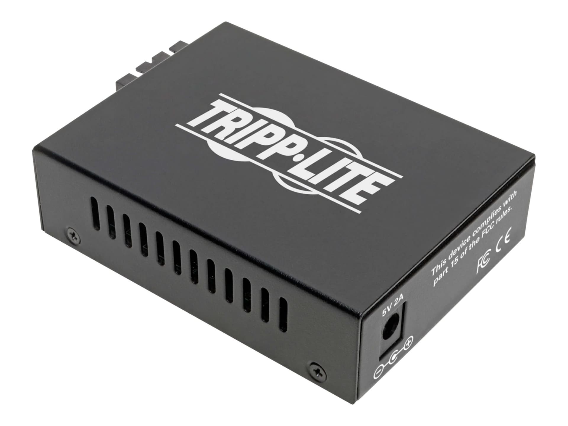 Tripp Lite Gigabit Singlemode Fiber to Ethernet Media Converter, SMF 10/100/1000 SC, 1310 nm, 20 km (12.4 mi.) - fiber
