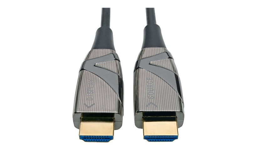 Tripp Lite High-Speed HDMI 2.0 Fiber Active Optical Cable (AOC) - 4K x 2K HDR @ 60 Hz, 4:4:4, M/M, Black, 45 m - HDMI