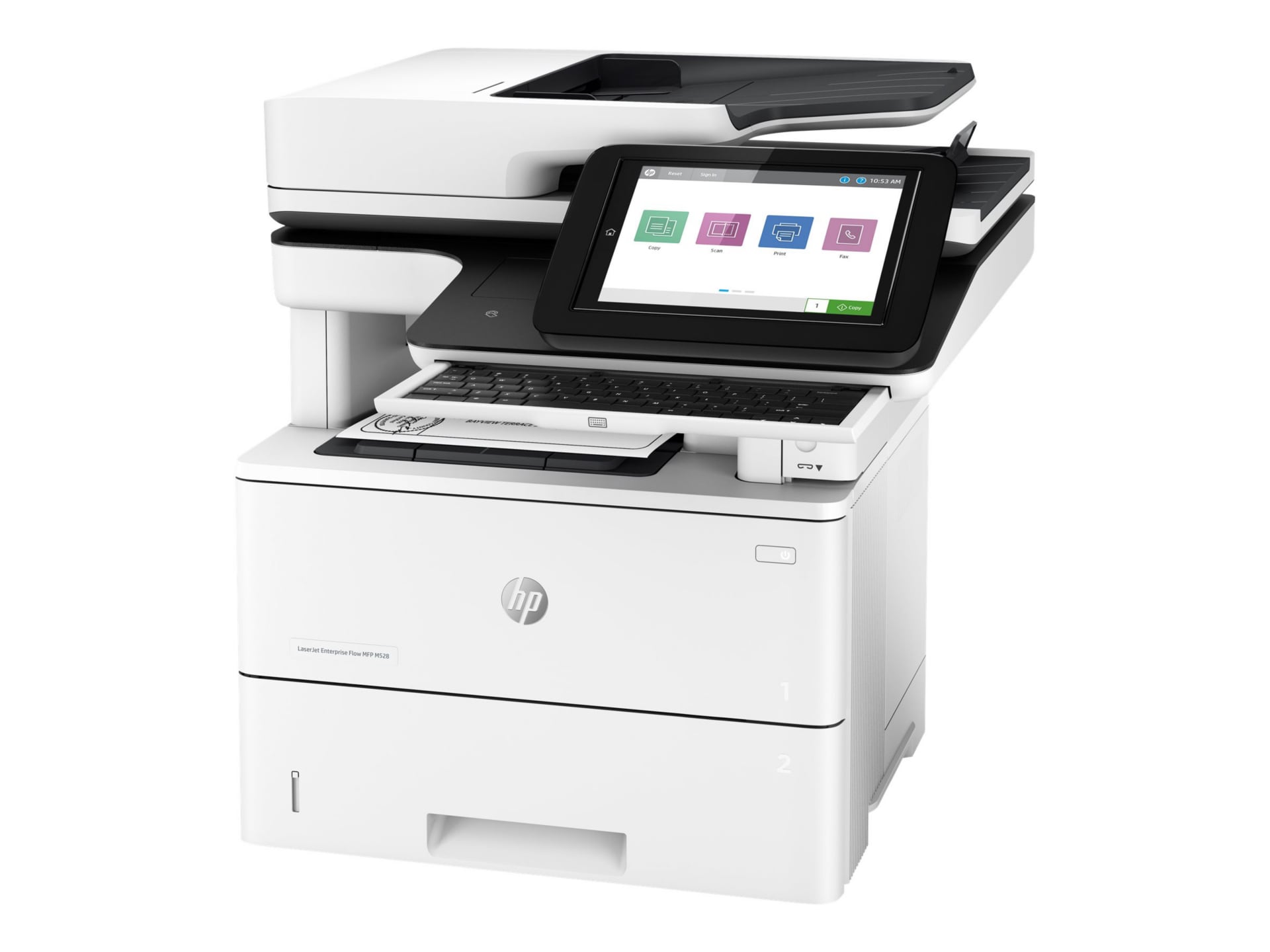 HP LaserJet M528 M528c Laser Multifunction Printer-Monochrome-Copier/Fax/Scanner-45 ppm Mono Print-1200x1200