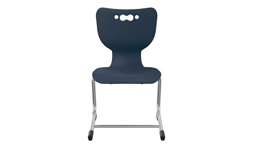 MooreCo Hierarchy - chair - navy, chrome