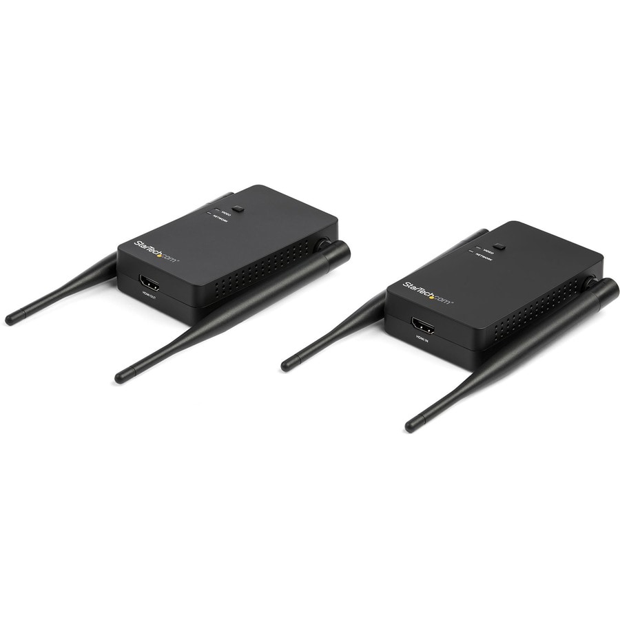 StarTech.com Wireless HDMI Transmitter and Receiver Kit - 656 ft. - 1080p,  1920 x 1080 pixels, AV transmitter & receiver, 200 m, Wireless, Black