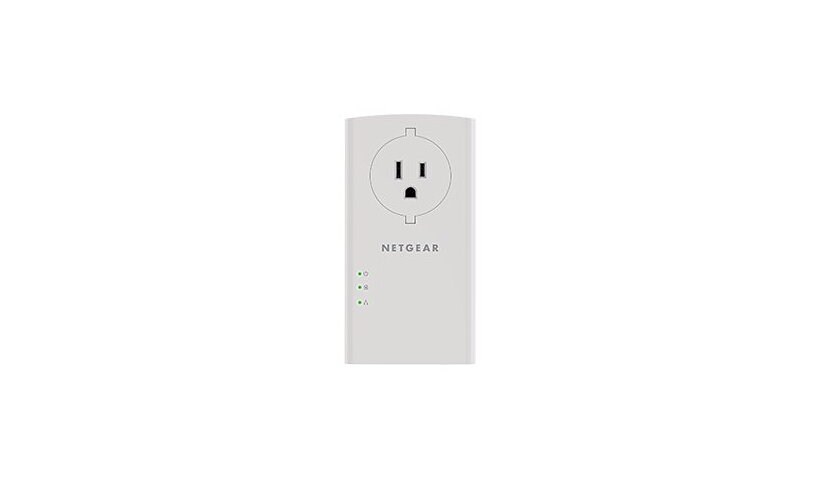 NETGEAR Powerline 2000 + Extra Outlet - powerline adapter - wall-pluggable