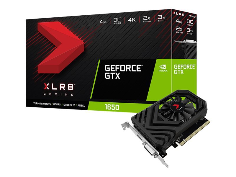 Thumbnail 4 of 7 for PNY XLR8 GeForce GTX 1650 - Overclocked Edition - graphics card - GF GTX 16
