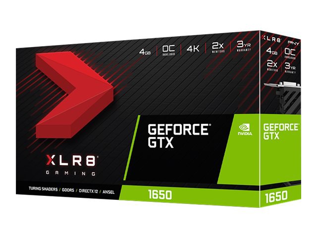 Thumbnail 6 of 7 for PNY XLR8 GeForce GTX 1650 - Overclocked Edition - graphics card - GF GTX 16