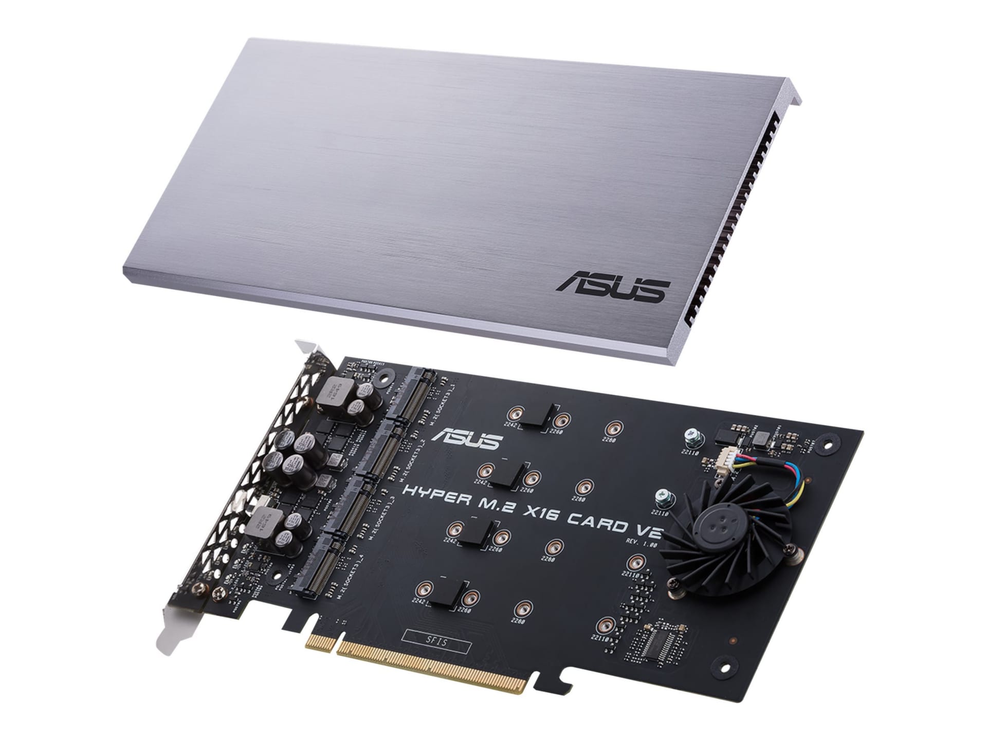 ASUS HYPER M.2 X16 CARD V2 - interface adapter - M.2 Card - PCIe 3.0 x16