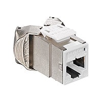 Leviton Atlas-X1 Cat 6A Component-Rated Shielded QuickPort Connector - modular insert