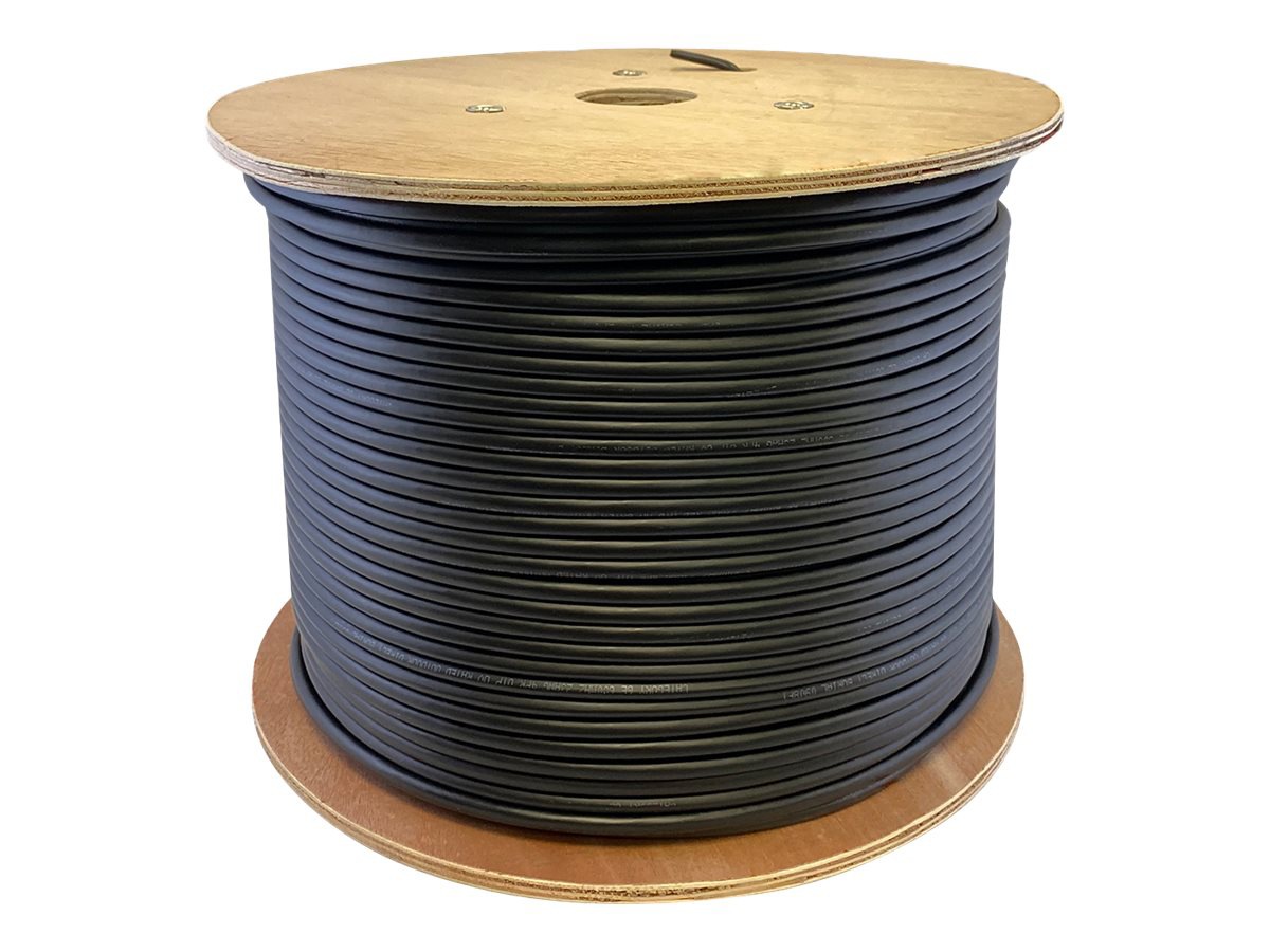 Proline 1000ft Non-terminated Black Cat5E Straight UTP PVC Patch Cable