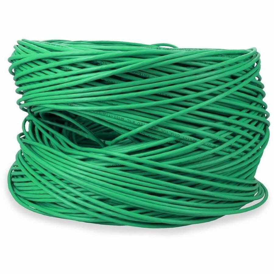 Proline 1000ft Non-Terminated Green CAT 5E PVC Bulk Cable