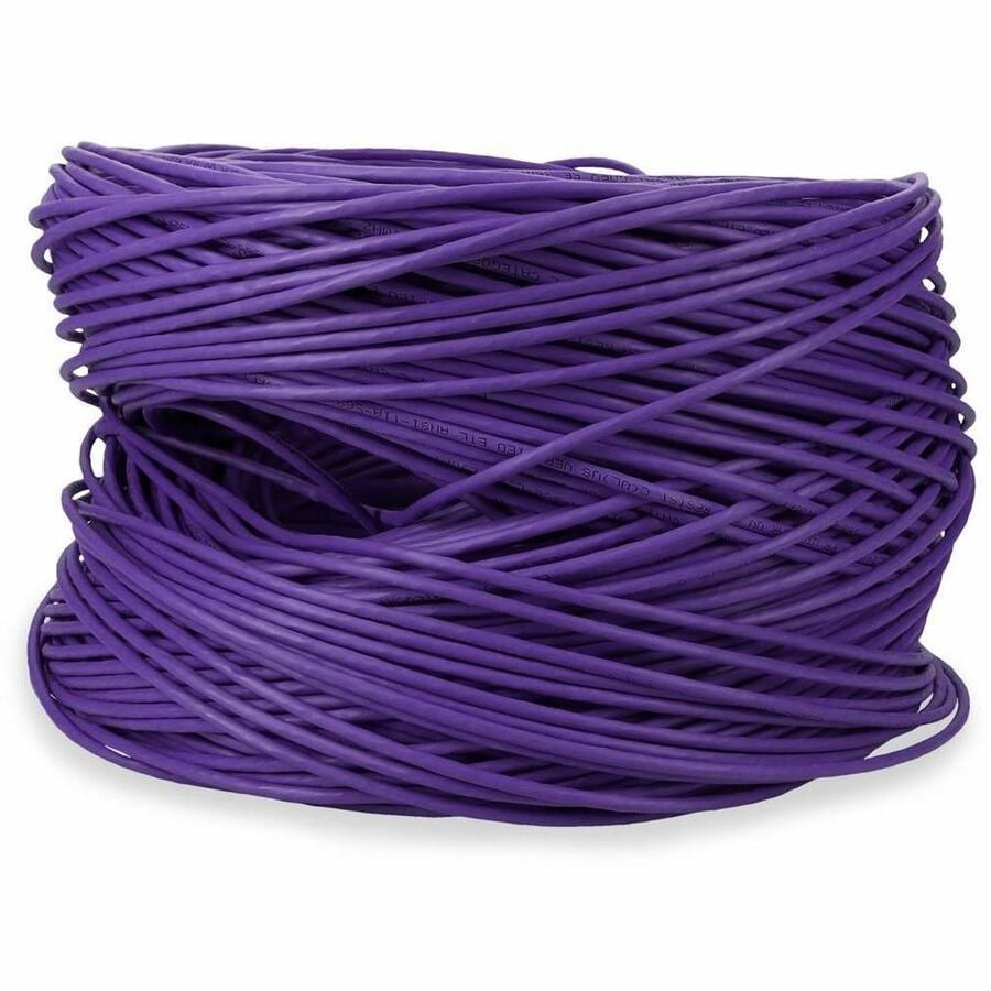 Proline 1000ft Non-Terminated Purple CAT 5E PVC Bulk Cable
