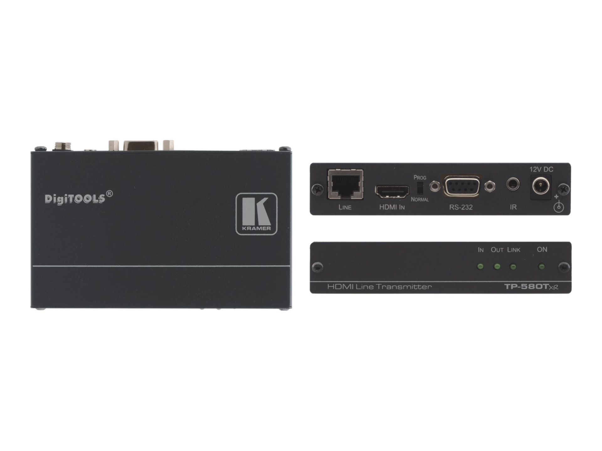 Kramer DigiTOOLS TP-580RXR Receiver - video/audio/infrared/serial extender - RS-232, HDMI