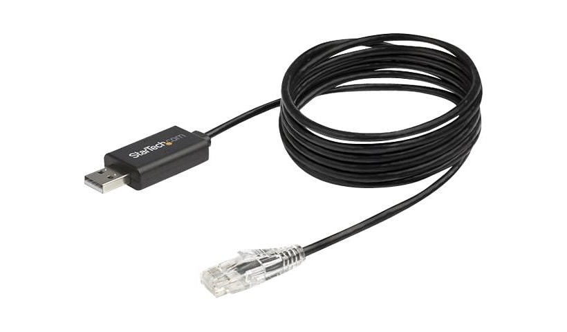 StarTech.com 6 ft / 1.8 m Cisco USB Console Cable - USB to RJ45 Rollover Cable - Transfer rates up to 460Kbps - M/M -
