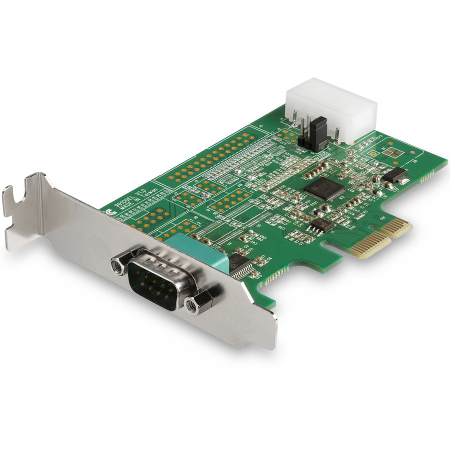 StarTech.com 1-port PCI Express RS232 Serial Adapter Card - PCIe Serial DB9 Controller Card 16950 UART - Low Profile -