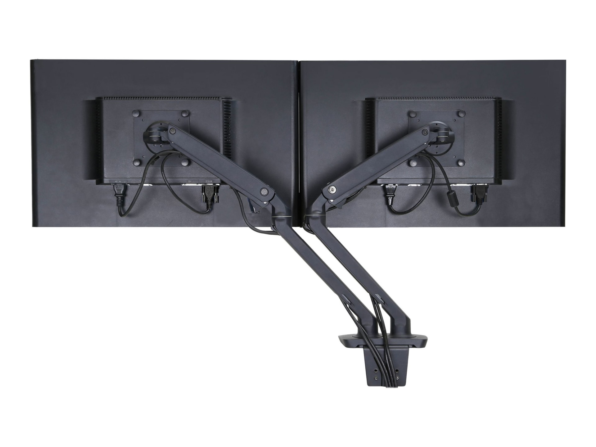 MXV Desk Dual Monitor Arm, Under Mount C-Clamp