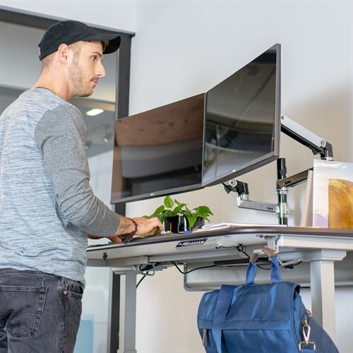 Ergotron WorkFit Electric Sit-Stand Desk - sit/standing desk - rectangular