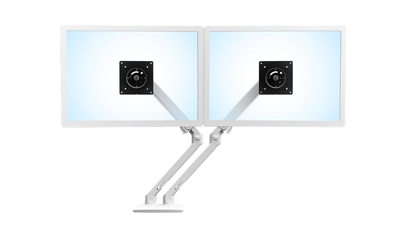 Ergotron MXV Desk Dual Monitor Arm with Top Mount C-Clamp - desk mount