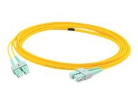 Proline 2m ASC to ASC Yellow OS2 Duplex OFNR (Riser-Rated) SMF Fiber Patch