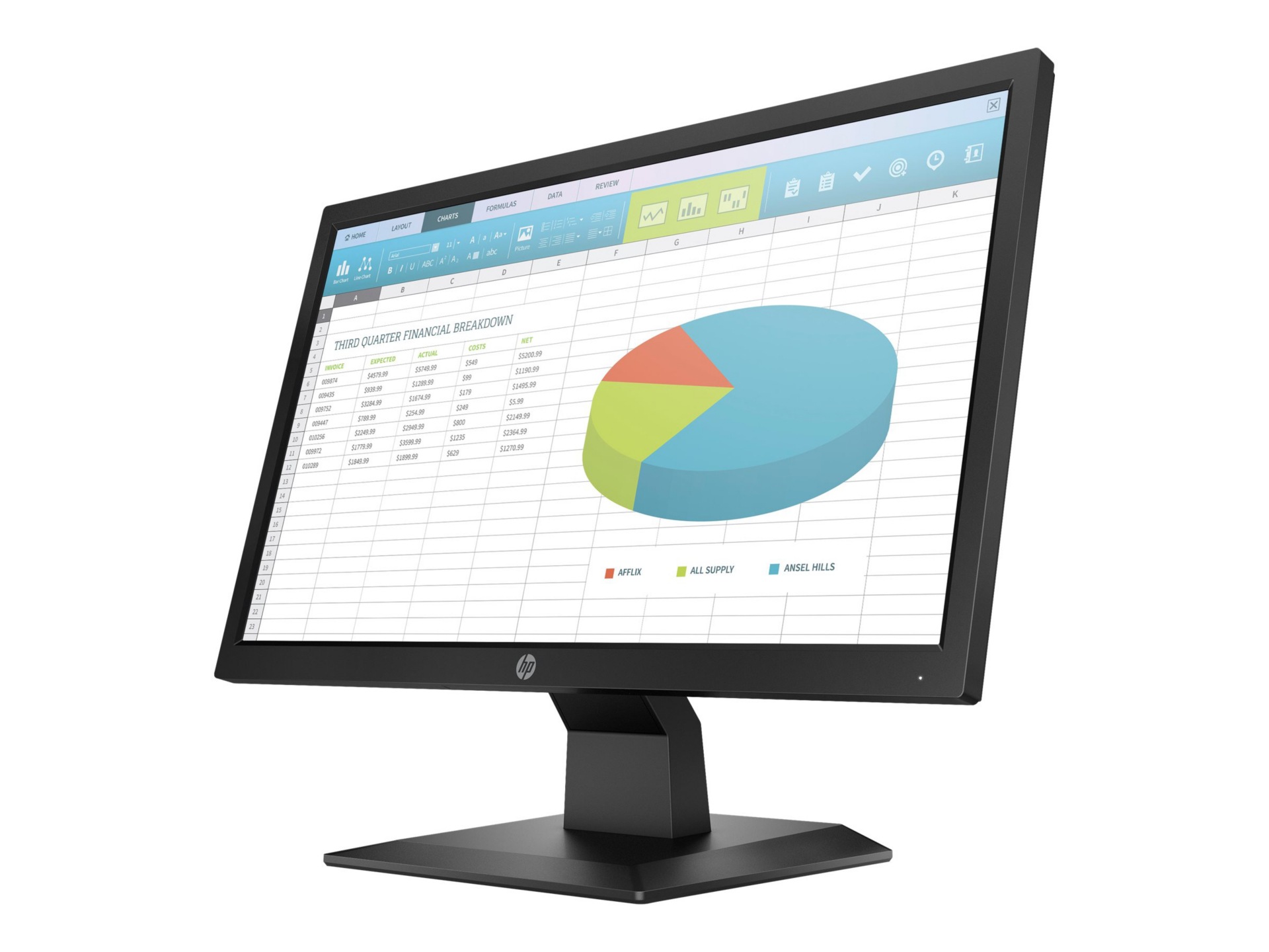 HP P204 19.5" HD+ 250cd/m² TN LED Backlight Monitor
