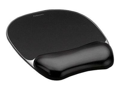 Fellowes Gel Crystals Wrist Support, Mouse PAD-WRIST Rest, Black