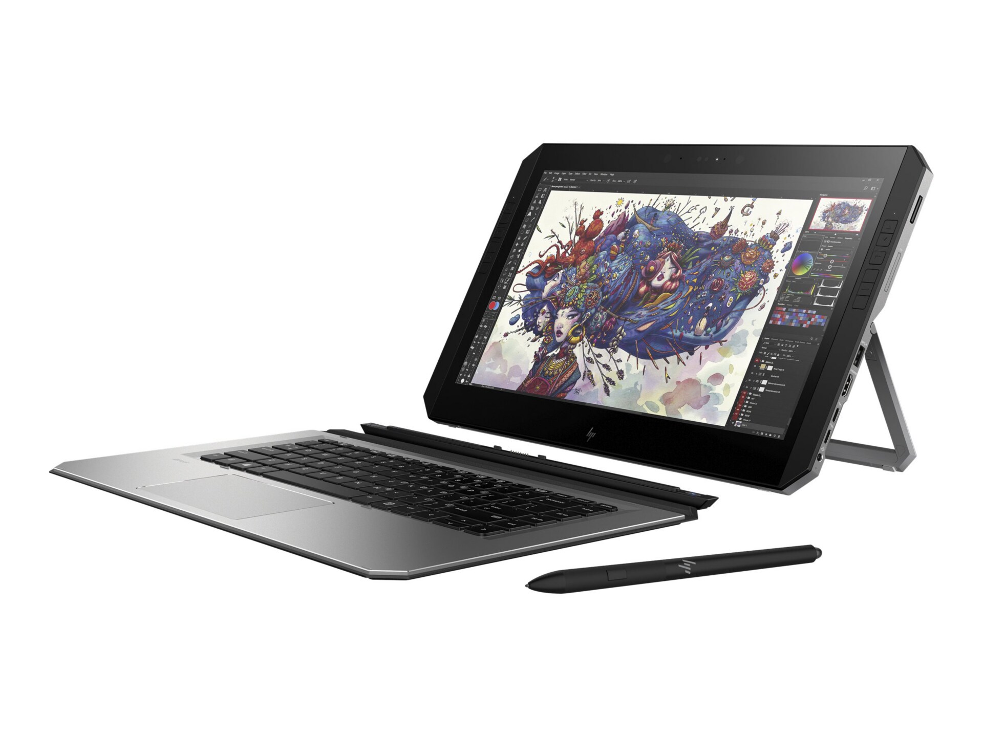 Poste de travail amovible HP ZBook x2 G4 – 14 po – Core i7 8550U – mémoire vive 8 Go – 25