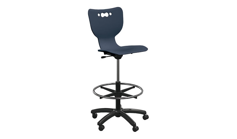 MooreCo Hierarchy - chair - plastic, steel - navy