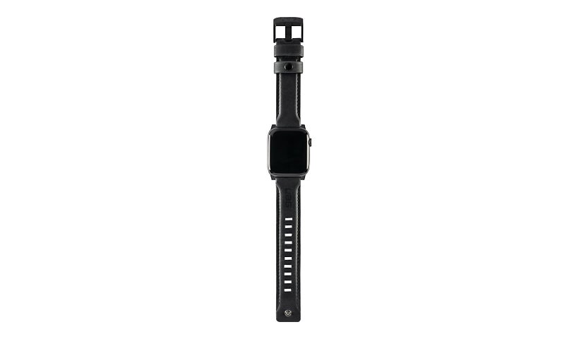 UAG Apple Watch Band 44mm 42mm, Series 4/3/2/1 - Leather Black - watch stra