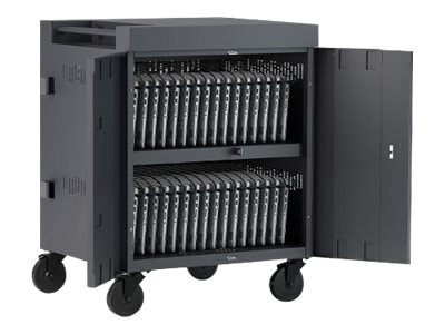 Bretford Cube TVC36 cart - pre-wired - for 36 tablets / notebooks - charcoa