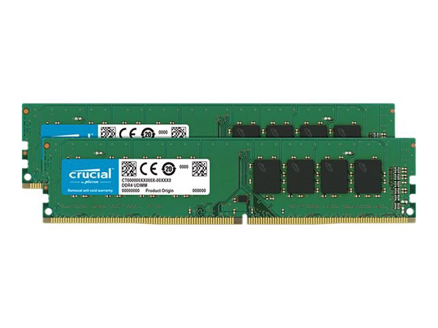 Crucial 16GB(2x 8GB) DDR4 UDIMM 3200MT/s Unbuffered Server Memory Kit