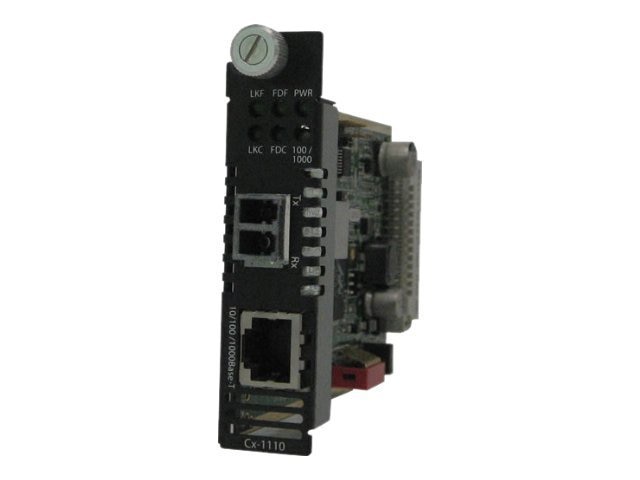 Perle C-1110-M2LC05 - fiber media converter - 10Mb LAN, 100Mb LAN, GigE