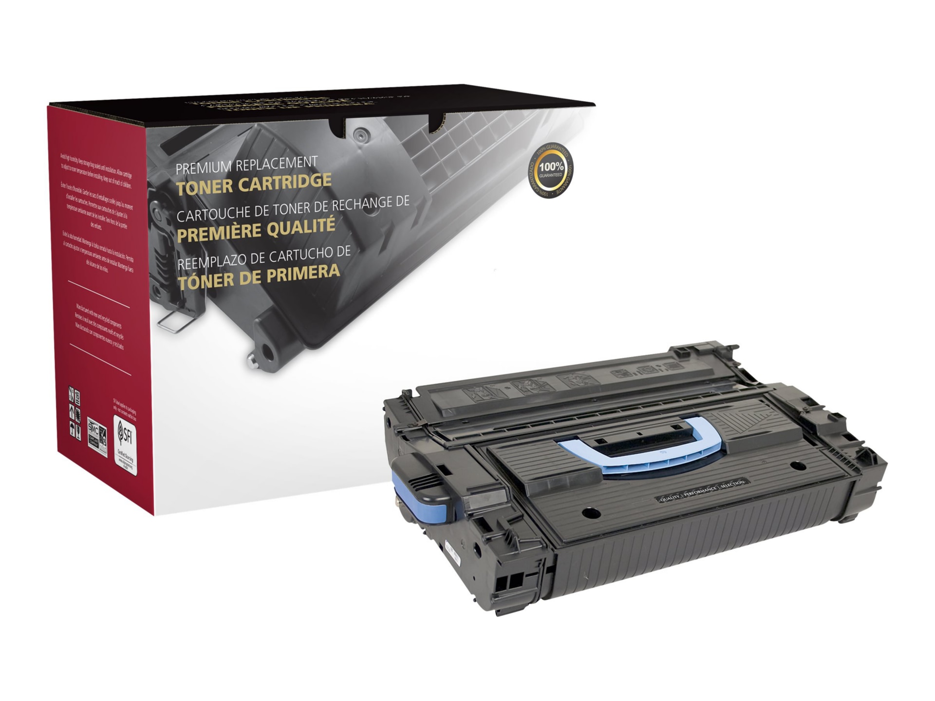 Clover Imaging Group - High Yield - black - compatible - remanufactured - toner cartridge (alternative for: HP 43X, HP