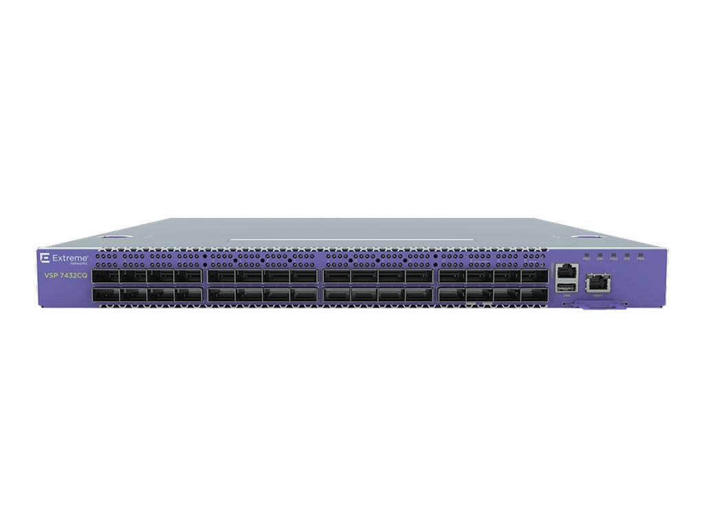 Extreme Networks ExtremeSwitching VSP 7400 VSP7400-32C-AC-F - switch - 32 ports - managed - rack-mountable