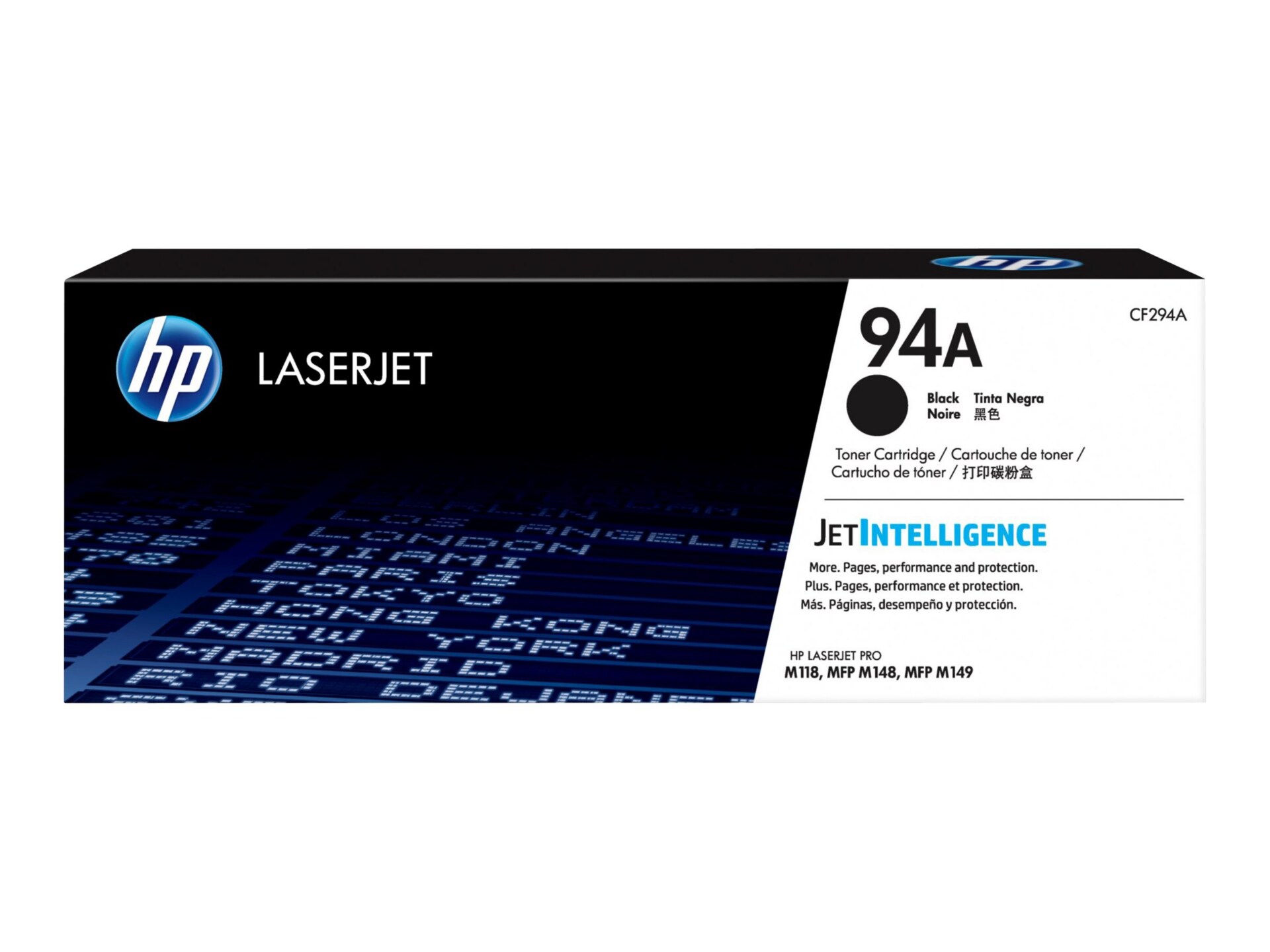 HP 94A (CF294A) Original Laser Toner Cartridge - Black - 1 Each