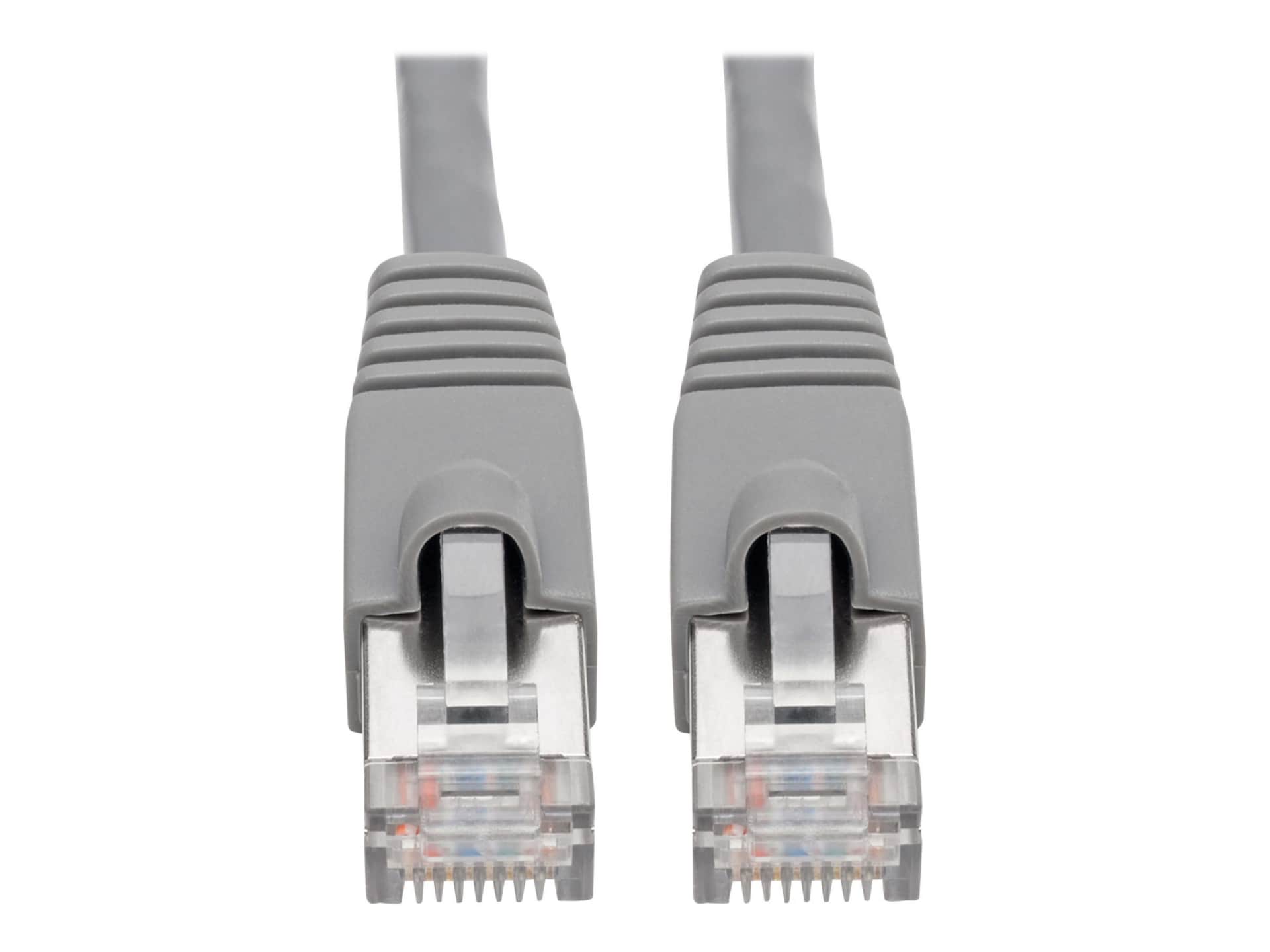 Eaton Tripp Lite Series Cat6a 10G Snagless Shielded STP Ethernet Cable (RJ45 M/M), PoE, Gray, 5 ft. (1.52 m) - patch