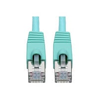 Eaton Tripp Lite Series Cat6a 10G Snagless Shielded STP Ethernet Cable (RJ45 M/M), PoE, Aqua, 7 ft. (2.13 m) - patch