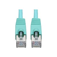 Eaton Tripp Lite Series Cat6a 10G Snagless Shielded STP Ethernet Cable (RJ45 M/M), PoE, Aqua, 14 ft. (4.27 m) - patch