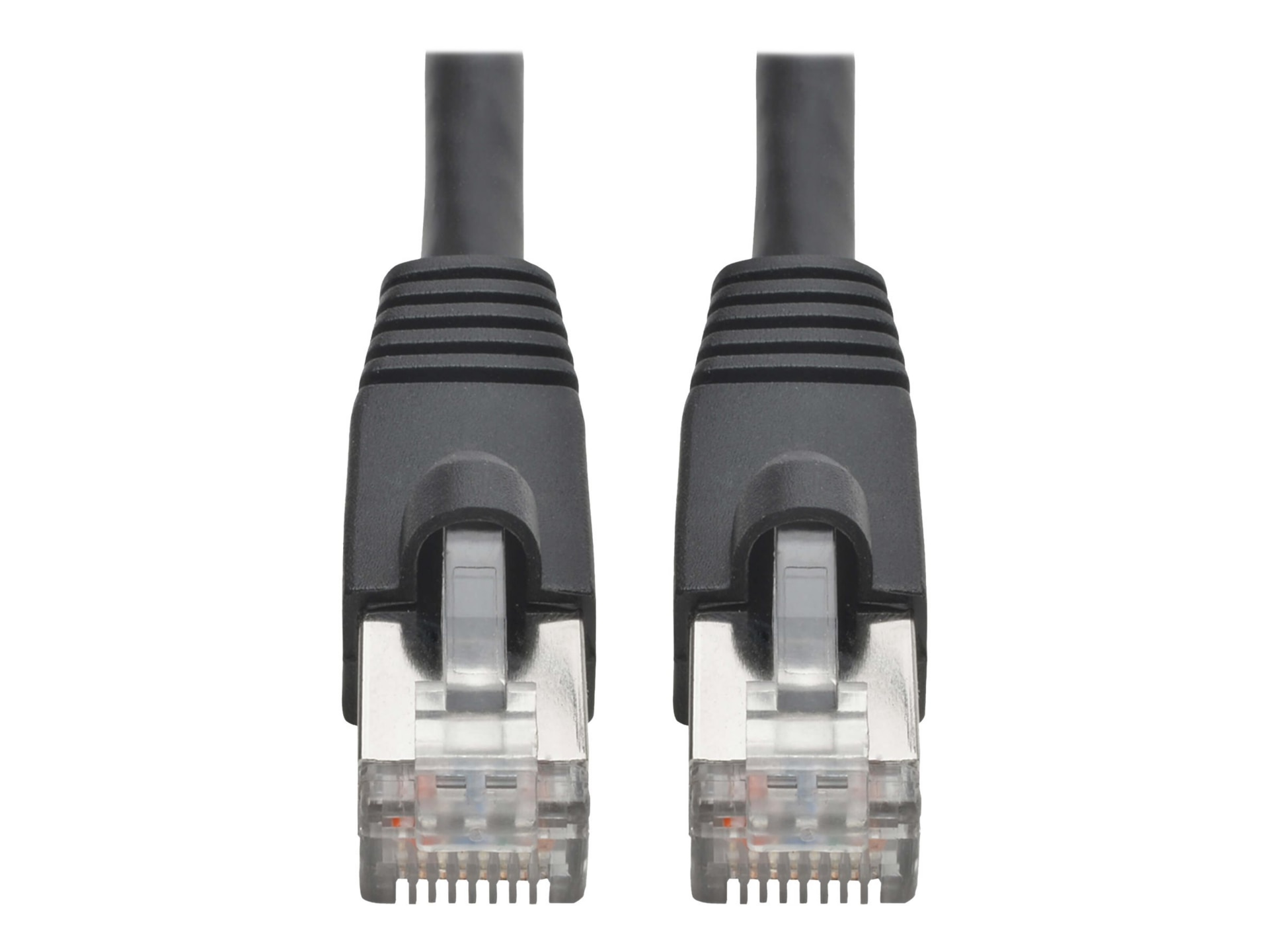 Eaton Tripp Lite Series Cat6a 10G Snagless Shielded STP Ethernet Cable (RJ45 M/M), PoE, Black, 35 ft. (10.67 m) - patch