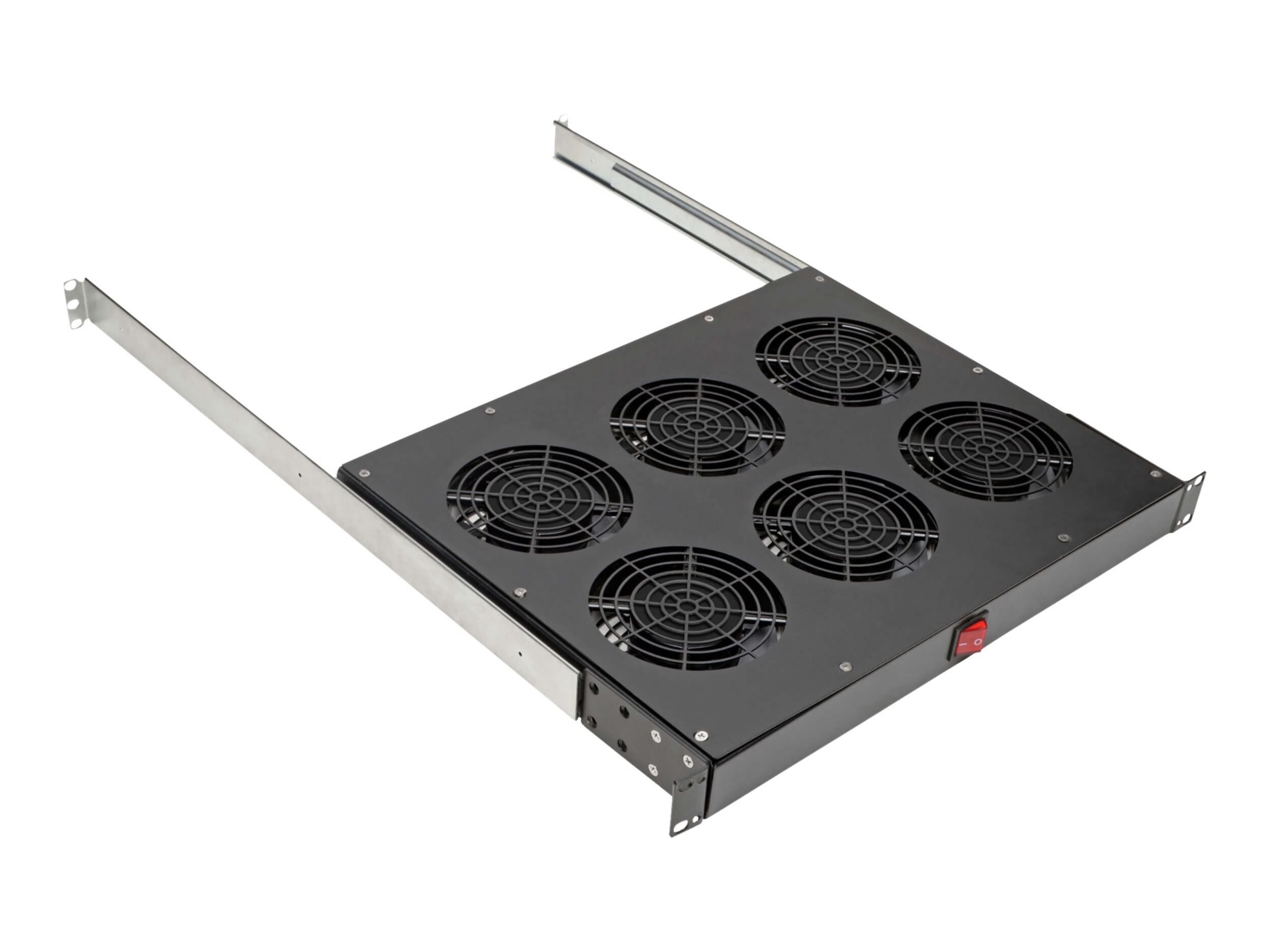 Tripp Lite Fan Tray for 19 in. Racks - 1U, 6 120V High-Performance Fans, 576 CFM, C14 Inlet - rack fan tray - 1U